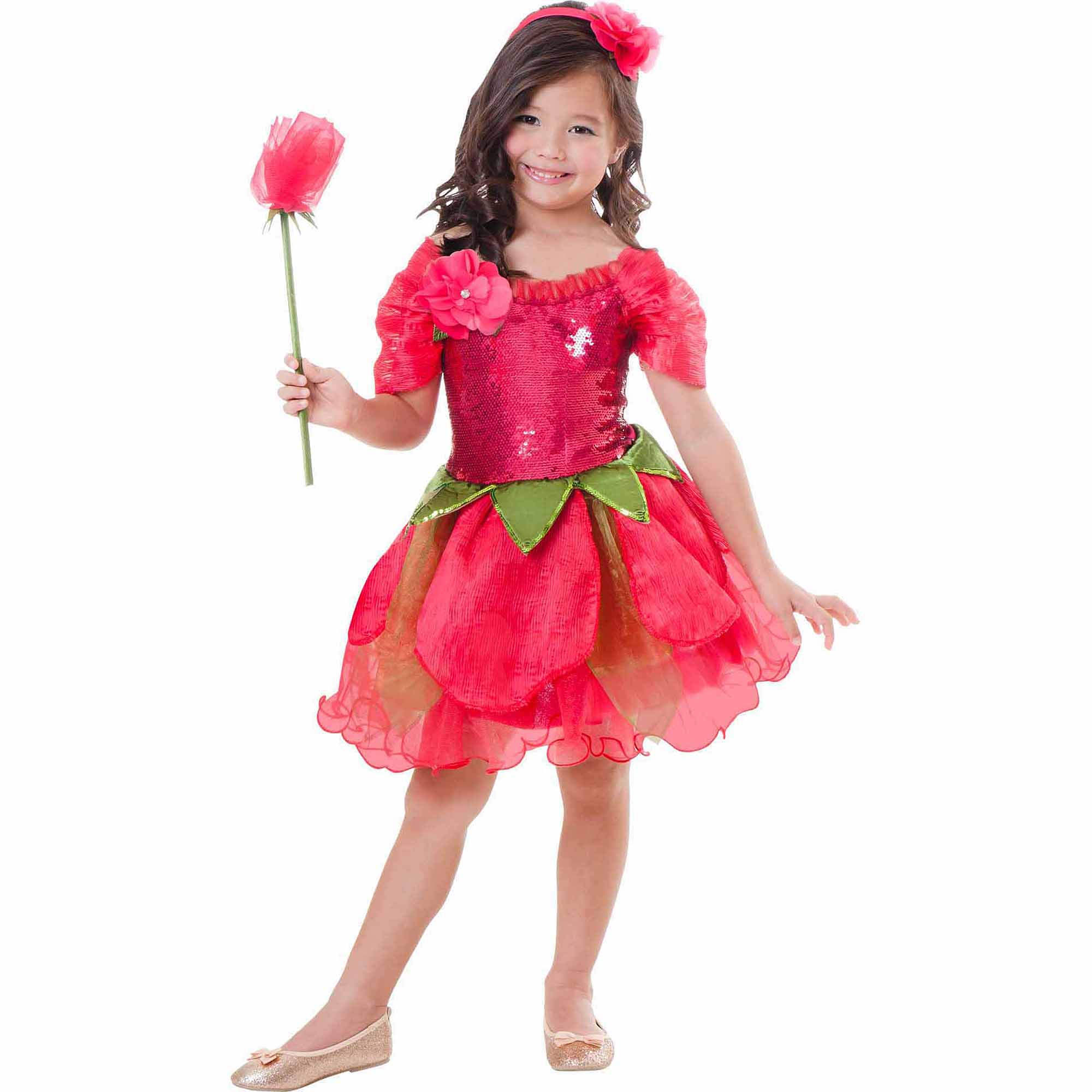 Flower Child Halloween Costume
 Rose Flower Fairy Child Halloween Costume Walmart