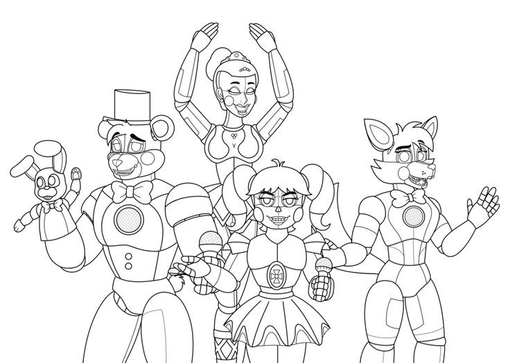 Fnaf Baby Coloring Pages
 Fnaf Circus Baby Free Coloring Pages