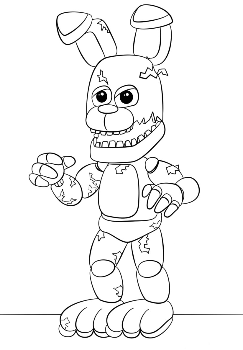 Fnaf Baby Coloring Pages
 Free Printable Five Nights At Freddy s FNAF Coloring Pages