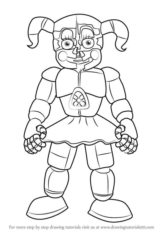 Fnaf Baby Coloring Pages
 Learn How to Draw Circus Baby from Five Nights at Freddy s