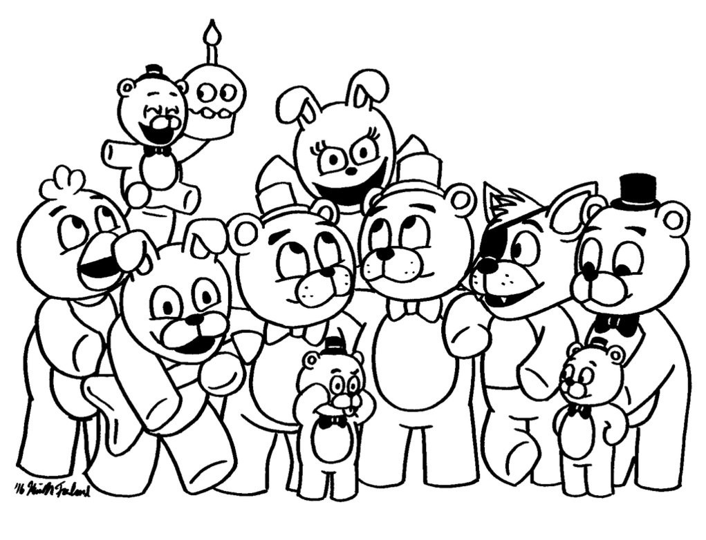 Fnaf Baby Coloring Pages
 Fnaf Printable Coloring Pages to Print