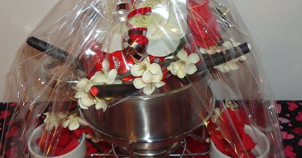 Fondue Gift Basket Ideas
 Fondue Pot Valentine Gift Basket