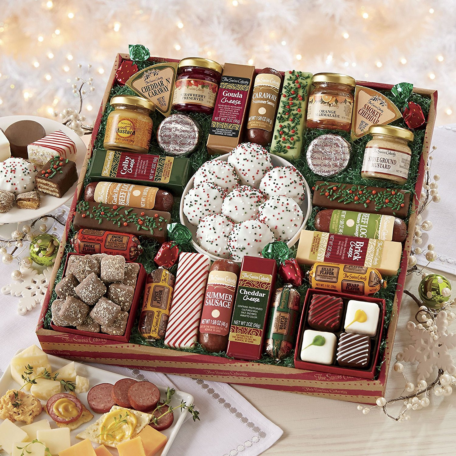 Food Basket Gift Ideas
 Gourmet Food Gift Baskets Best Cheeses Sausages Meat