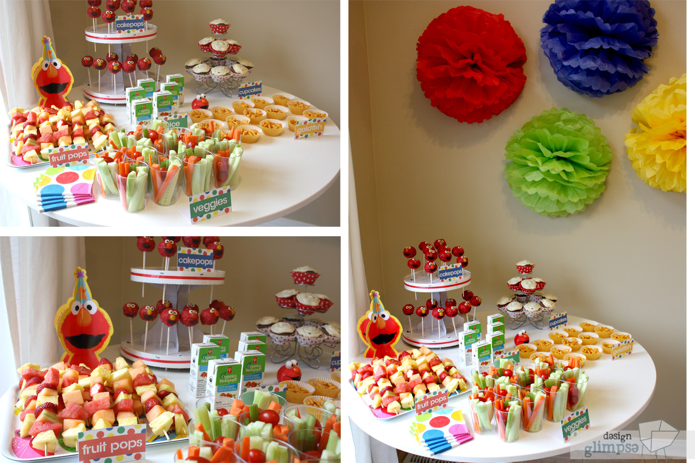 Food Ideas For 1st Birthday Party
 design glimpse Little S s Elmo s first birthday party