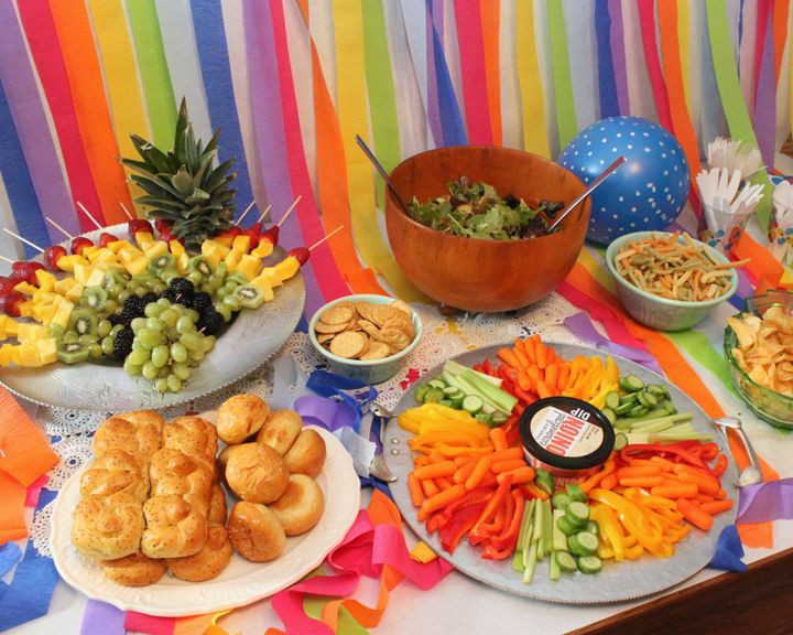 Food Ideas For 1st Birthday Party
 Rainbow First Birthday Party