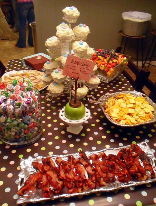 Food Ideas For Baby Gender Reveal Party
 Baby Gender Reveal Party Menu