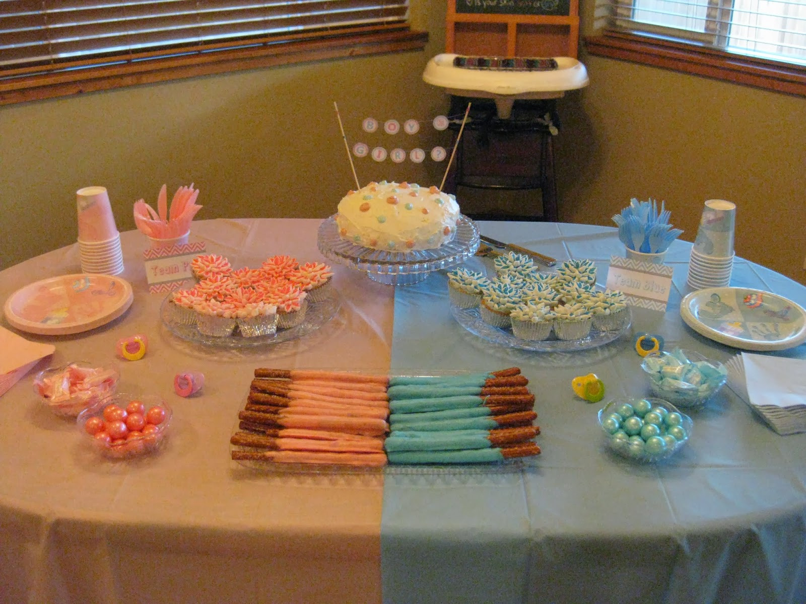 Food Ideas For Baby Gender Reveal Party
 Decorable Designs Blue vs Pink Our Gender Reveal