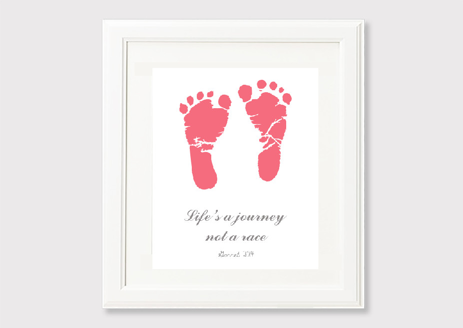 Footprint Quotes For Baby
 Life a Journey not a Race quotes footprints