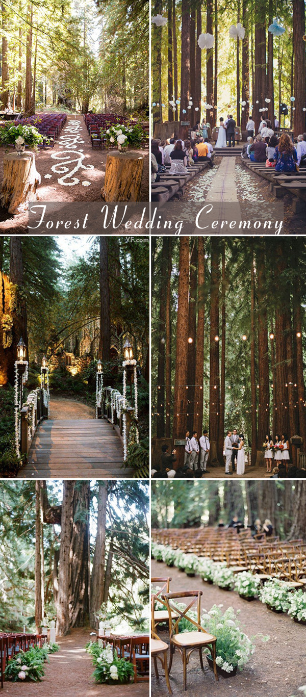 Forest Themed Wedding
 50 Awesome Themed Wedding Ceremony Decoration Ideas