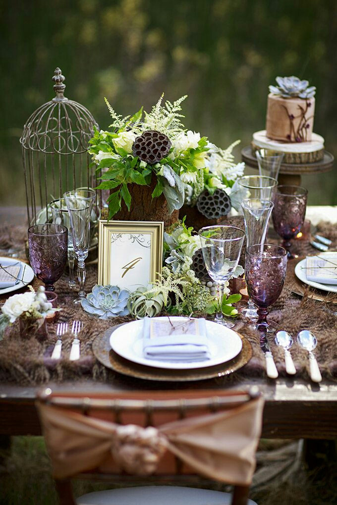 Forest Themed Wedding
 Romantic Enchanted Forest Wedding