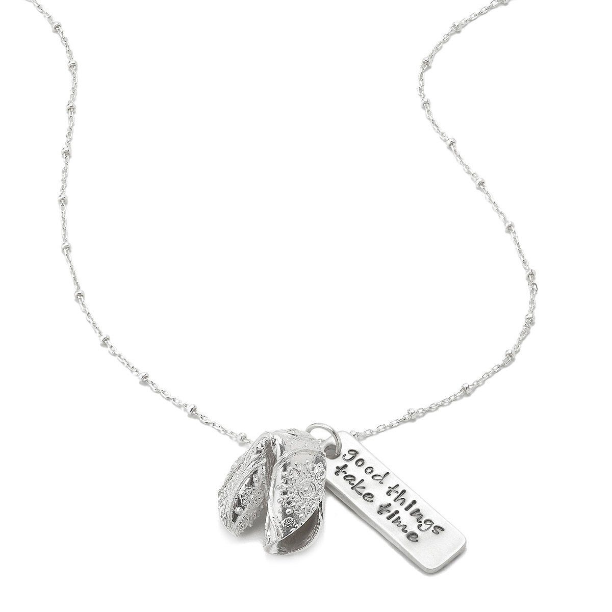Fortune Cookie Necklace
 Personalized Fortune Cookie Necklace