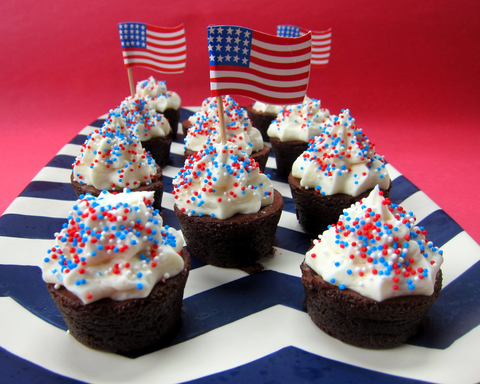 Fourth Of July Brownies
 Patriotic Brownie Bites