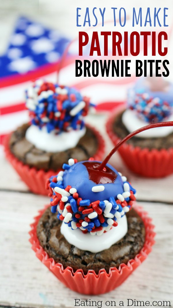 Fourth Of July Brownies
 4th of July Brownies Easy Bomb Brownie Bites Eating on