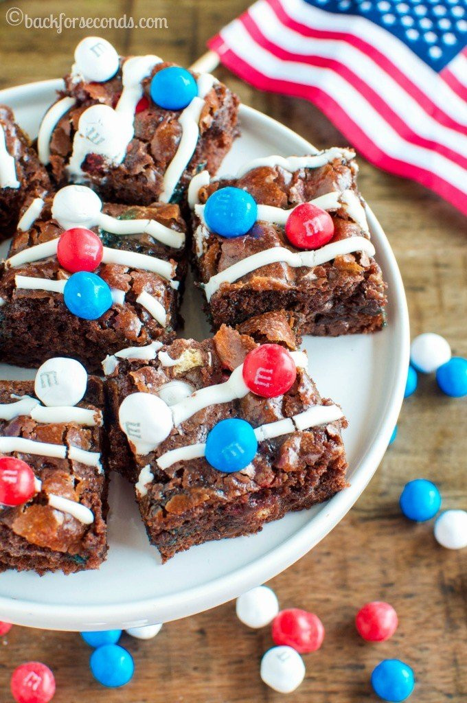 Fourth Of July Brownies
 17 Festive Red White and Blue Recipes for the 4th of July