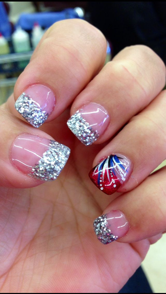 Fourth Of July Nail Art
 517 best 4th of July nail art images on Pinterest