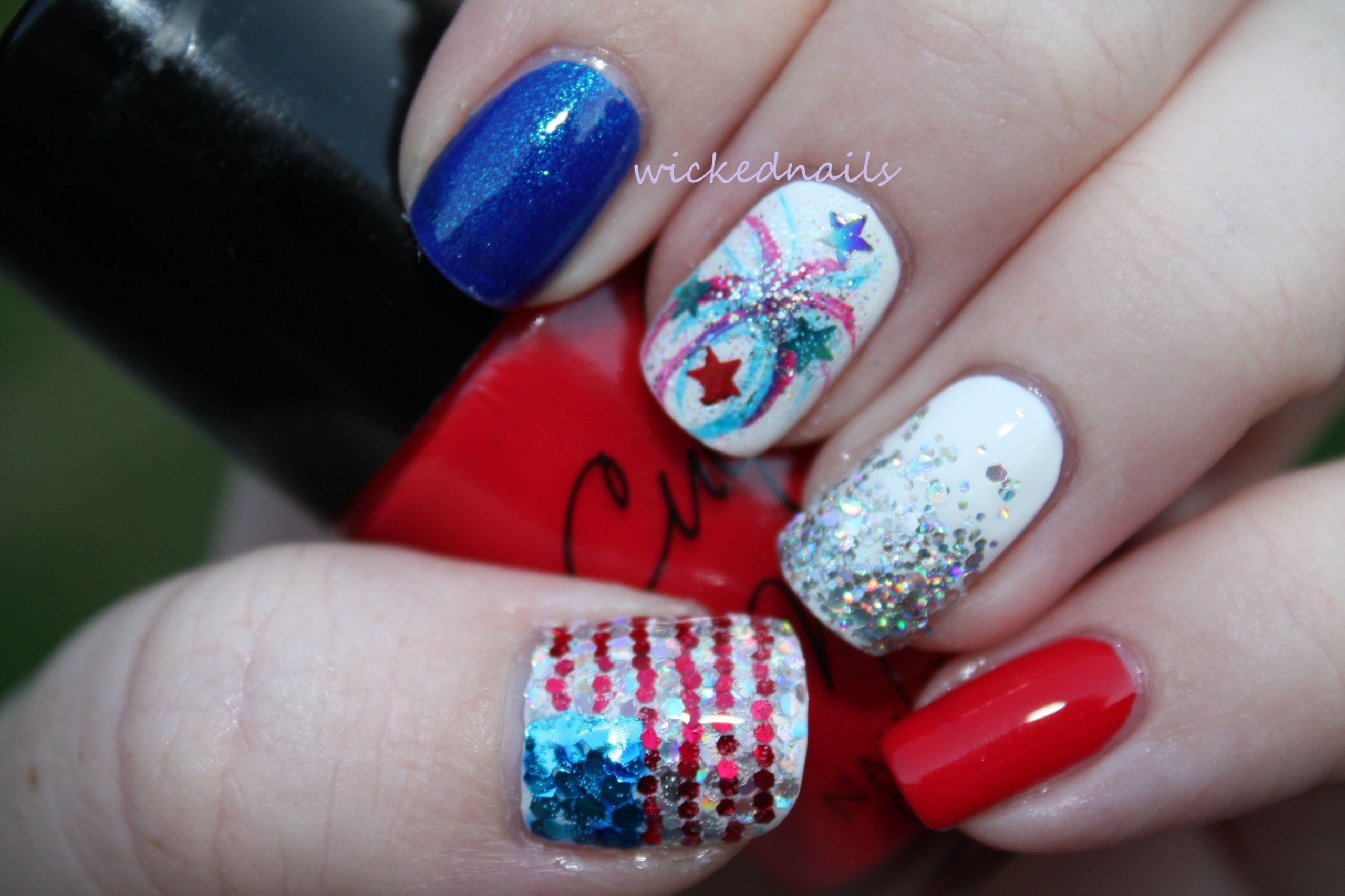 Fourth Of July Nail Art
 Fourth of July Nail Art