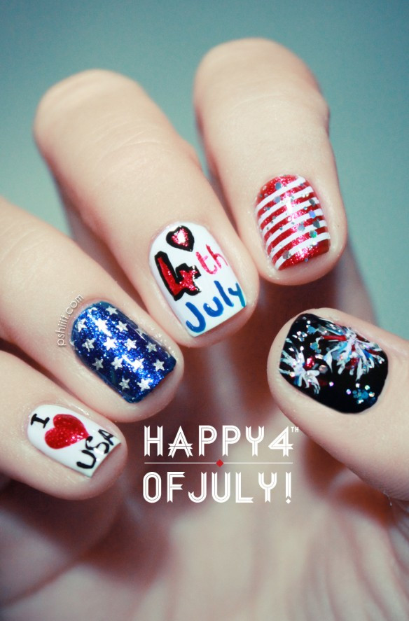 Fourth Of July Nail Art
 4th of July Nail Art Ideas