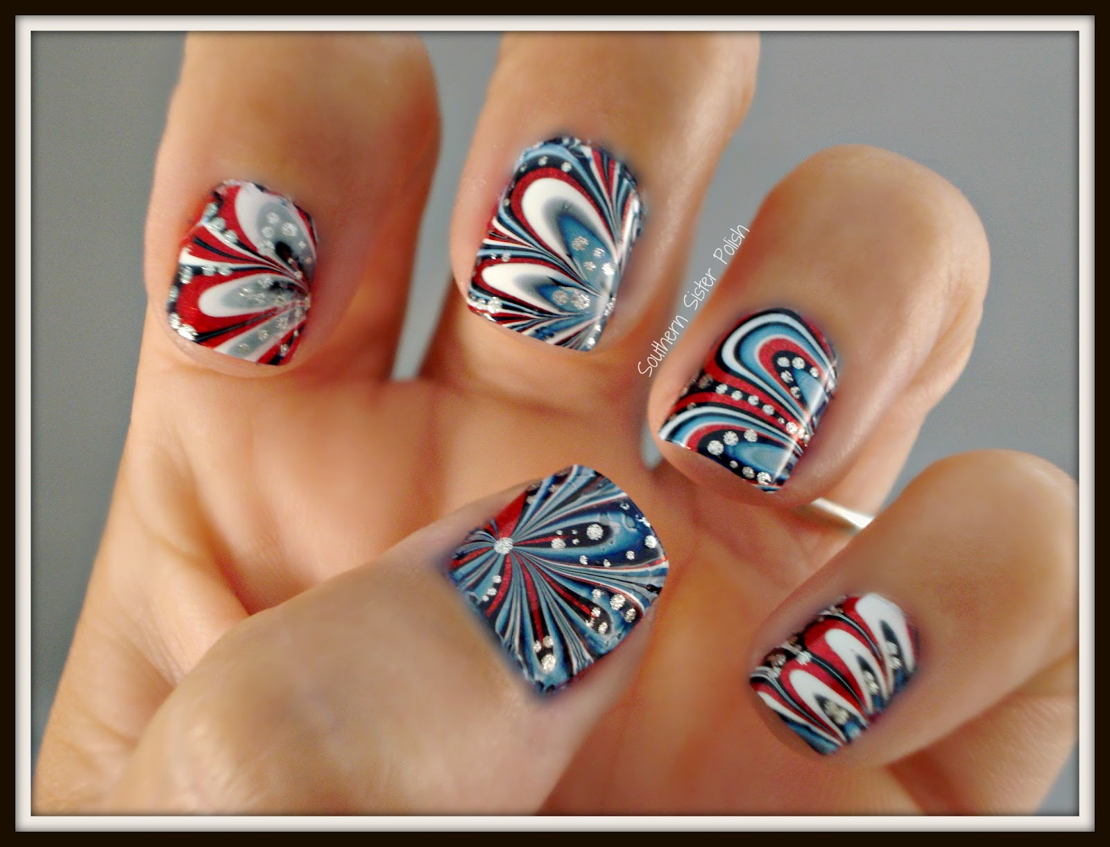 Fourth Of July Nail Art
 Southern Sister Polish Nail Art Wednesday Happy 4th