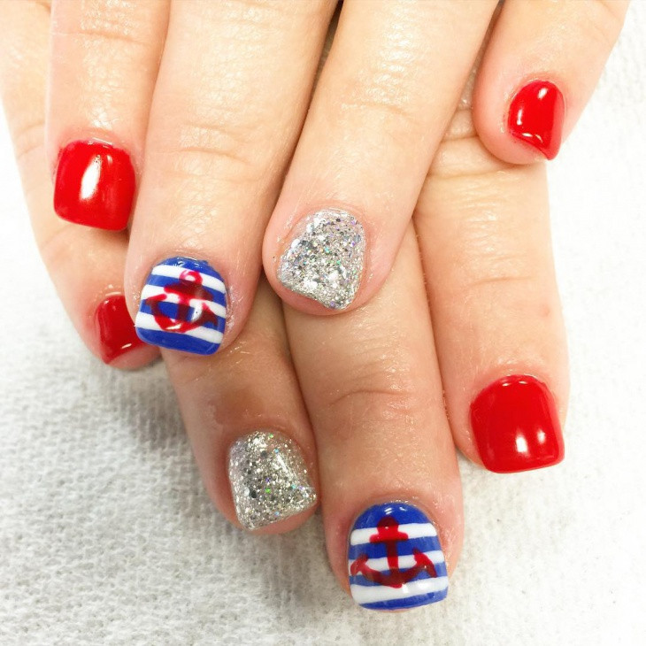 Fourth Of July Nail Art
 20 Fourth of July Nail Art Designs Ideas