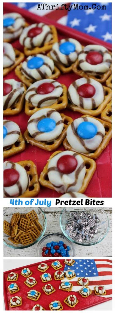Fourth Of July Pretzels
 4th of July Pretzel Bites Easy Red White And Blue Recipe