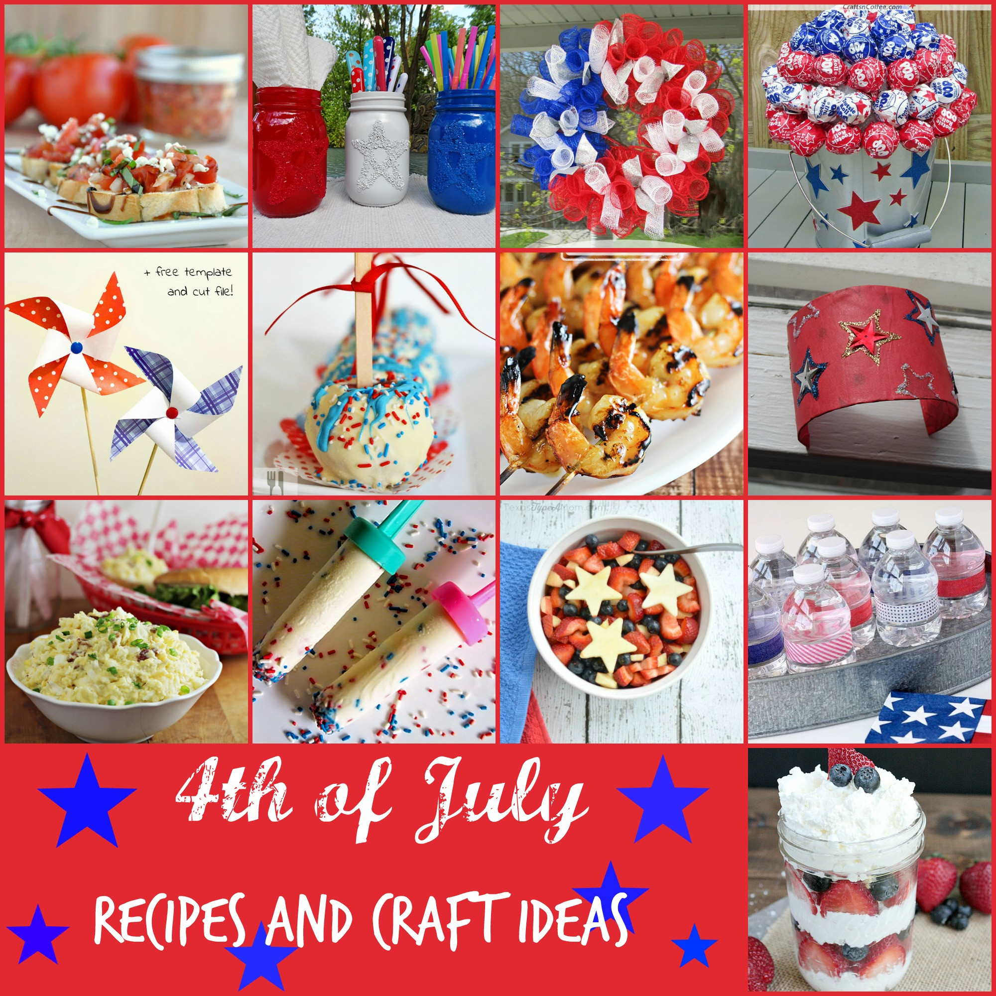 Fourth Of July Recipe Ideas
 4th of July Recipes and Craft Ideas Michelle s Party Plan It