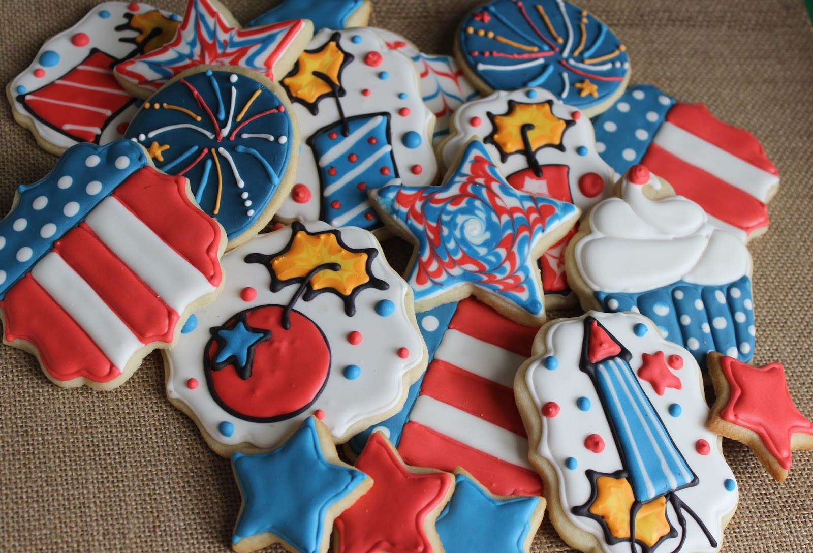 Fourth Of July Sugar Cookies
 Sugar Cookie Whimsy Happy 4th of July