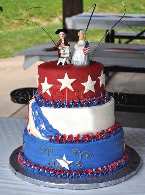 Fourth Of July Wedding Cakes
 39 best images about July 4th Cakes on Pinterest