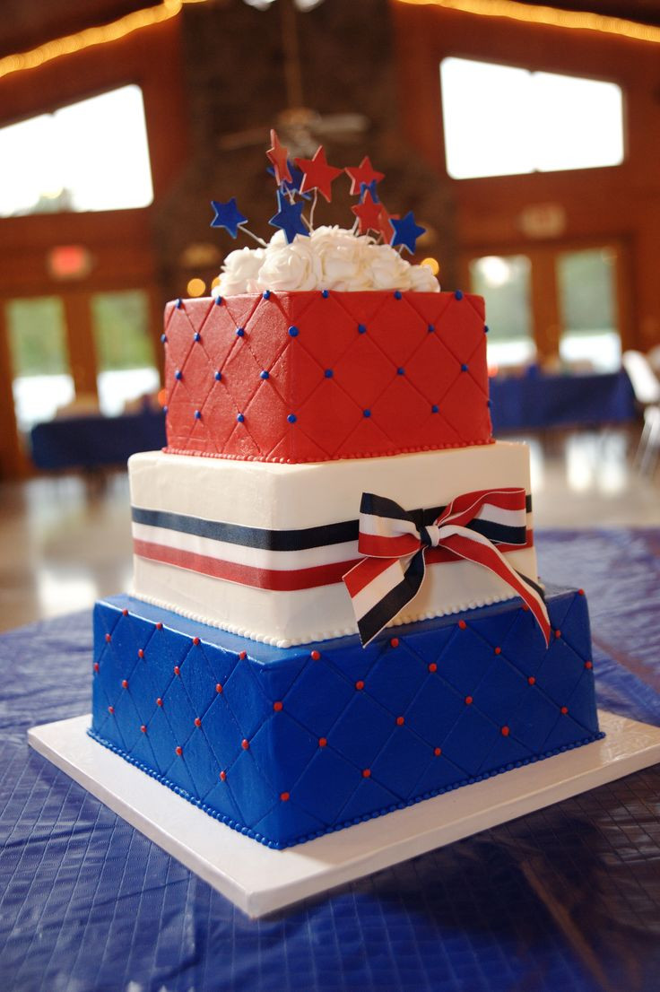 Fourth Of July Wedding Cakes
 34 best images about 4th of July Wedding on Pinterest