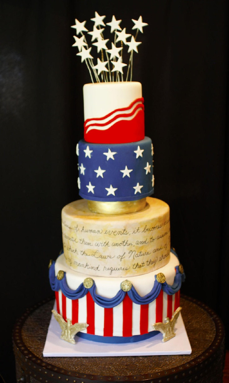 Fourth Of July Wedding Cakes
 82 best CAKES Patriotic Cakes images on Pinterest