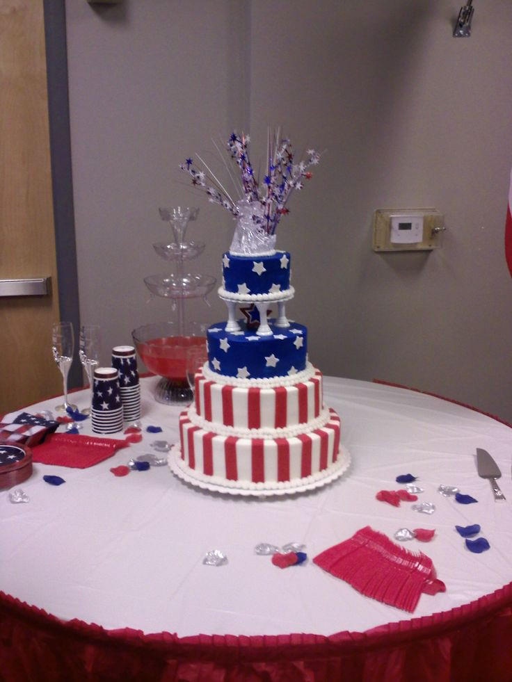 Fourth Of July Wedding Cakes
 A 4th of July Wedding Cake Tracy s Cakes