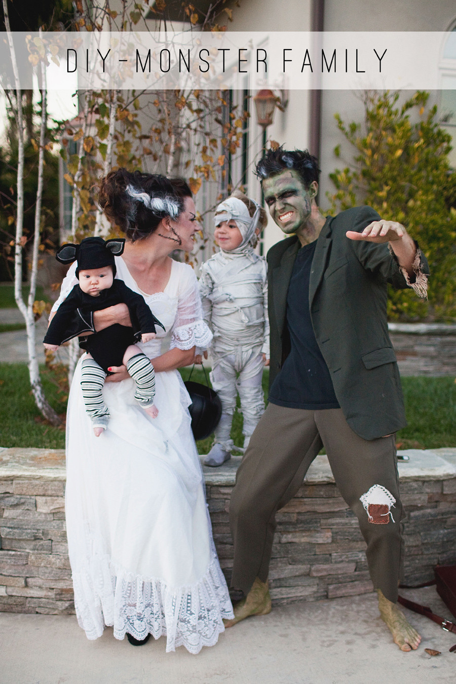 Frankenstein Costume DIY
 TELL MONSTER FAMILY COSTUME DIY Tell Love and PartyTell