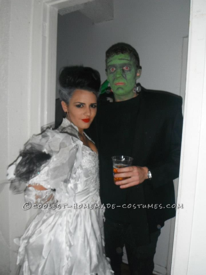 Frankenstein Costume DIY
 Coolest Frankenstein and Bride of Frankenstein DIY Couple