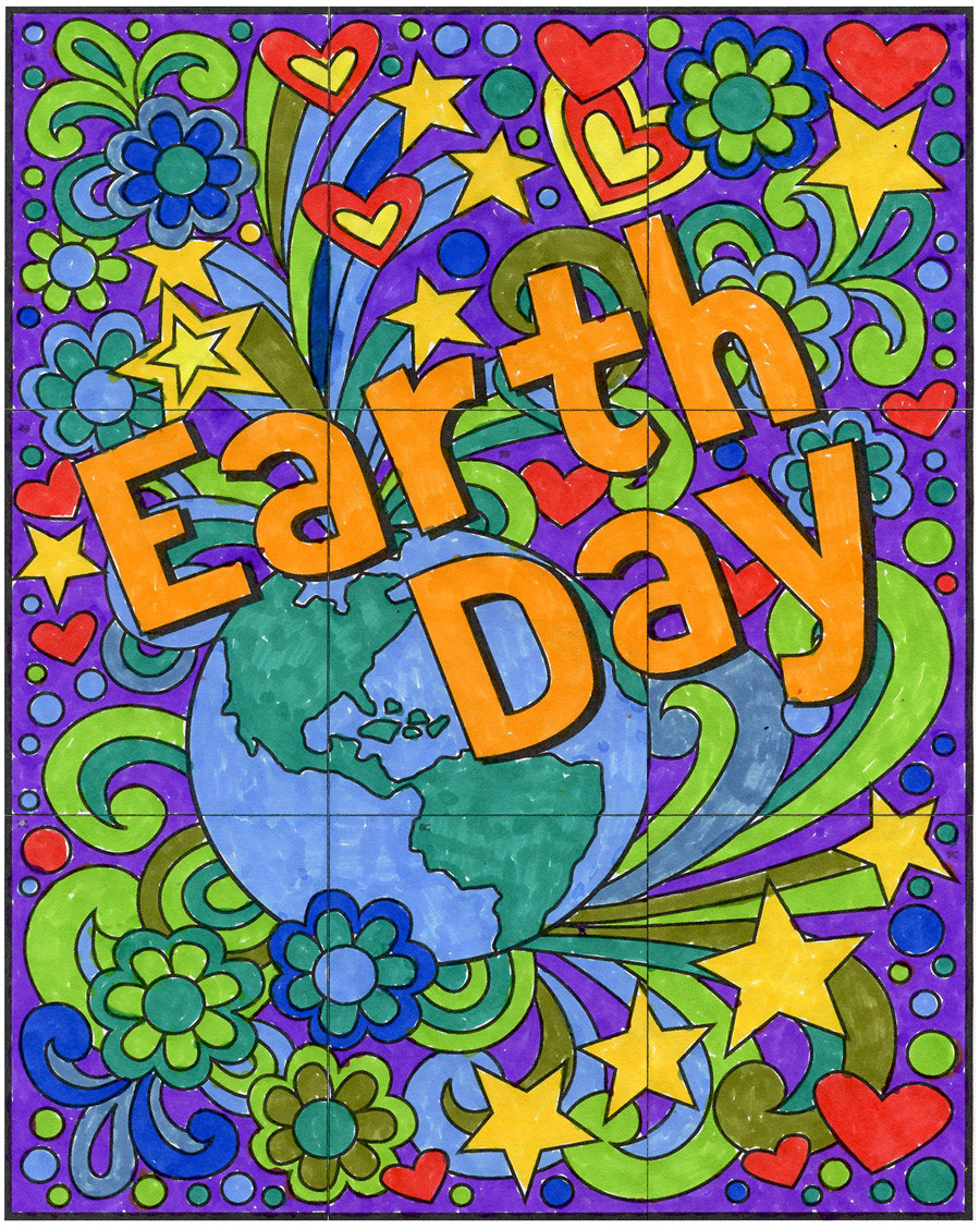 Free Art For Kids
 FREE Mini Earth Day Mural Art Projects for Kids