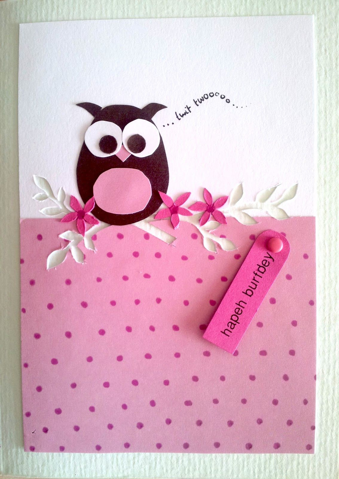 Free Birthday Cards For Sister
 Cute Owl Birthday Cards For Sister With Pink Polka Dot