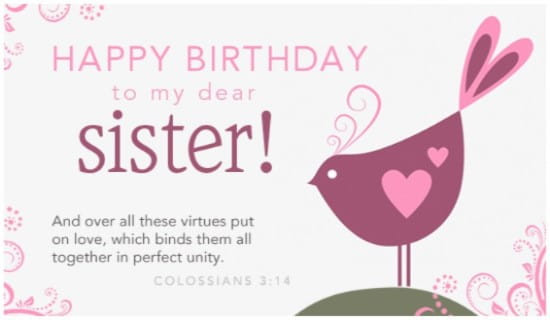 Free Birthday Cards For Sister
 Free Dear Sister eCard eMail Free Personalized Birthday