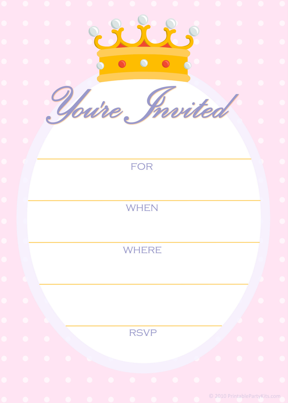 Free Birthday Invitation Templates
 Free Printable Party Invitations April 2010
