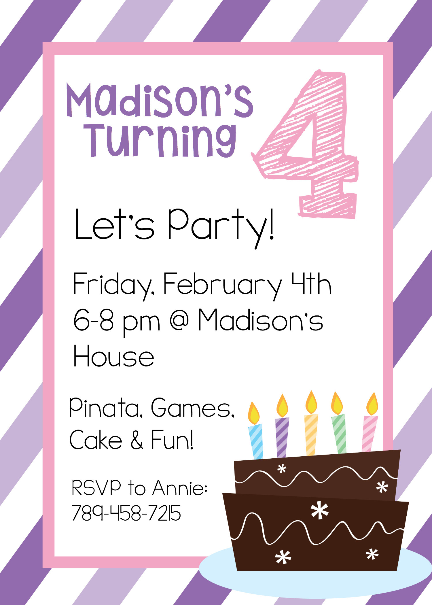 Free Birthday Party Invitations Templates
 Free Printable Birthday Invitation Templates