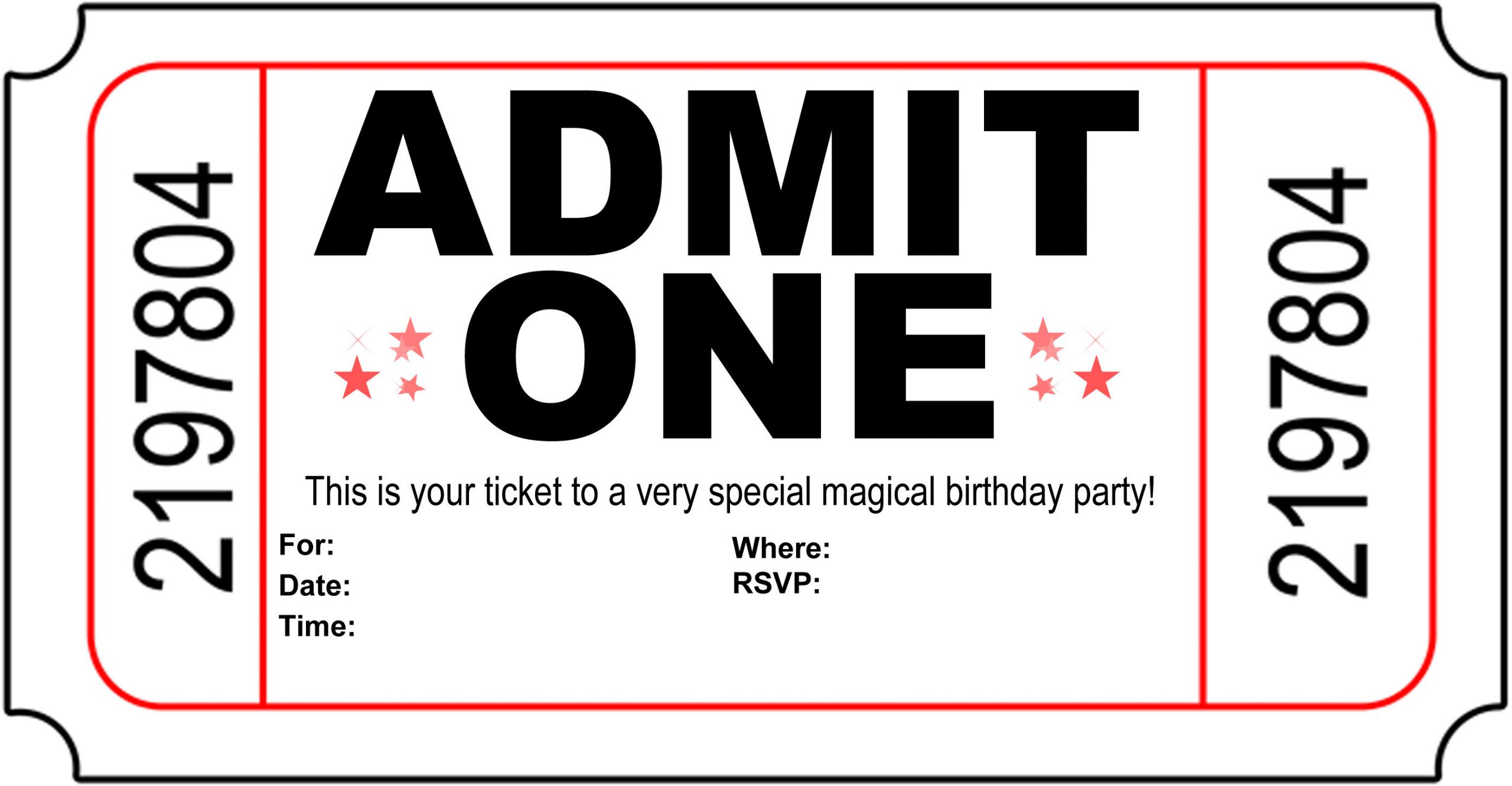 Free Birthday Party Invitations Templates
 Free Printable Birthday Party Invitations Kansas Magician