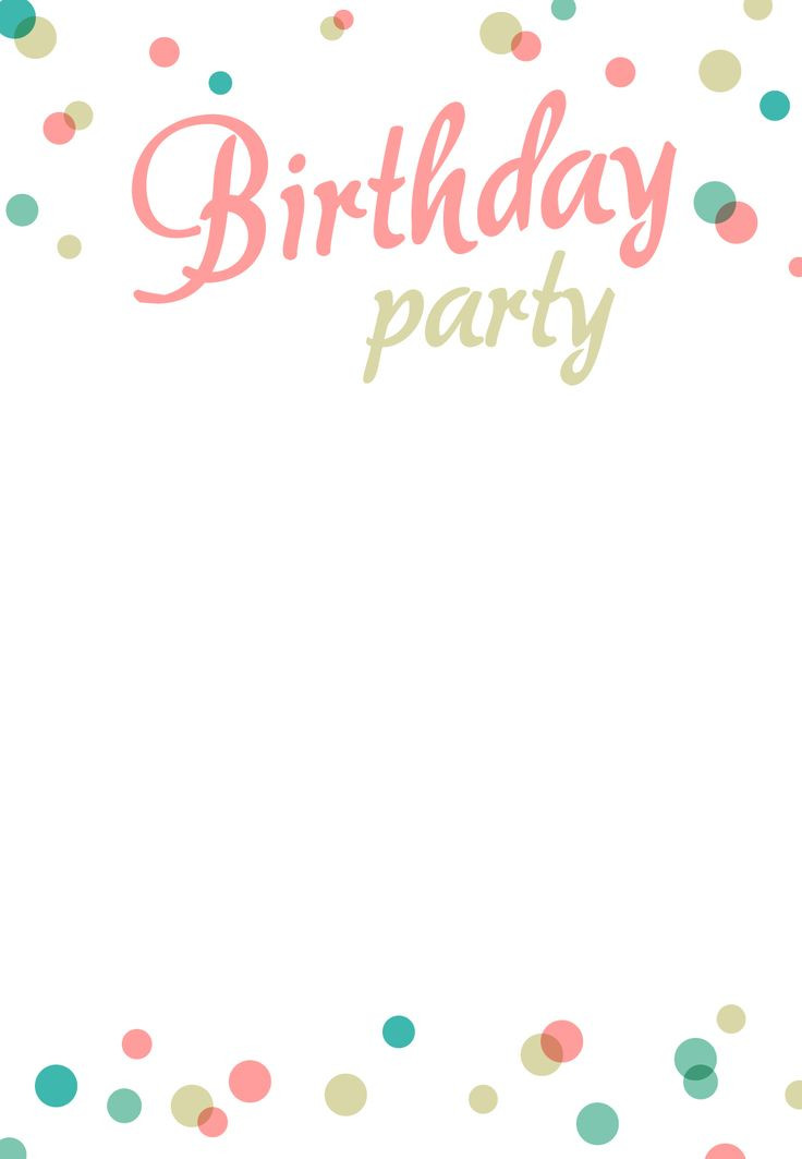 Free Birthday Party Invitations Templates
 Birthday Party Invitations Free – FREE Printable Birthday