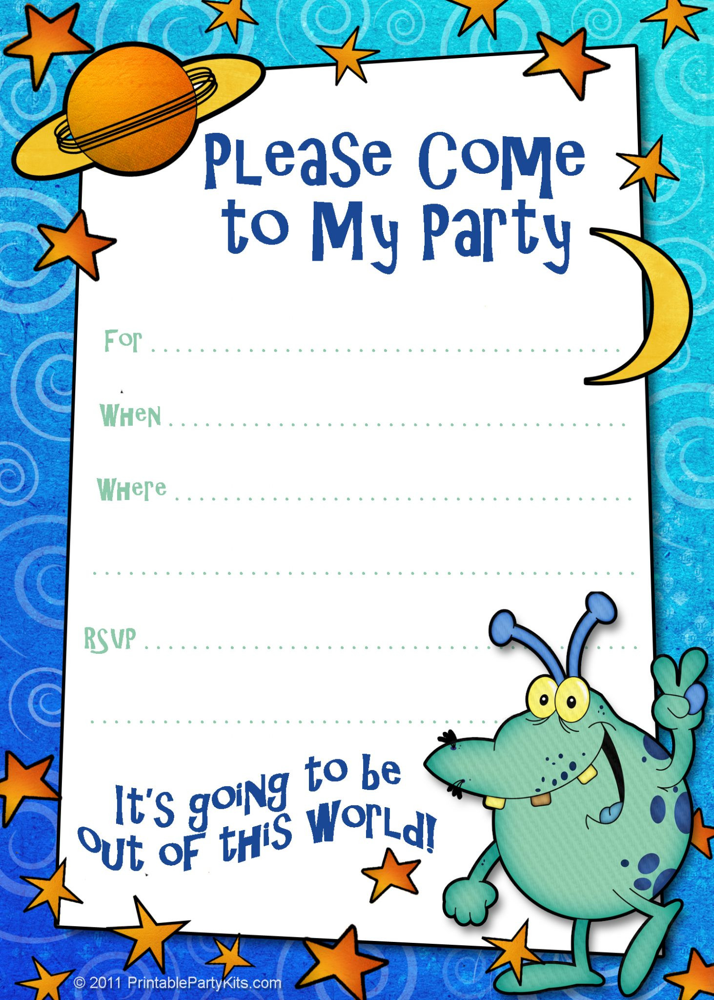 Free Birthday Party Invitations Templates
 boys