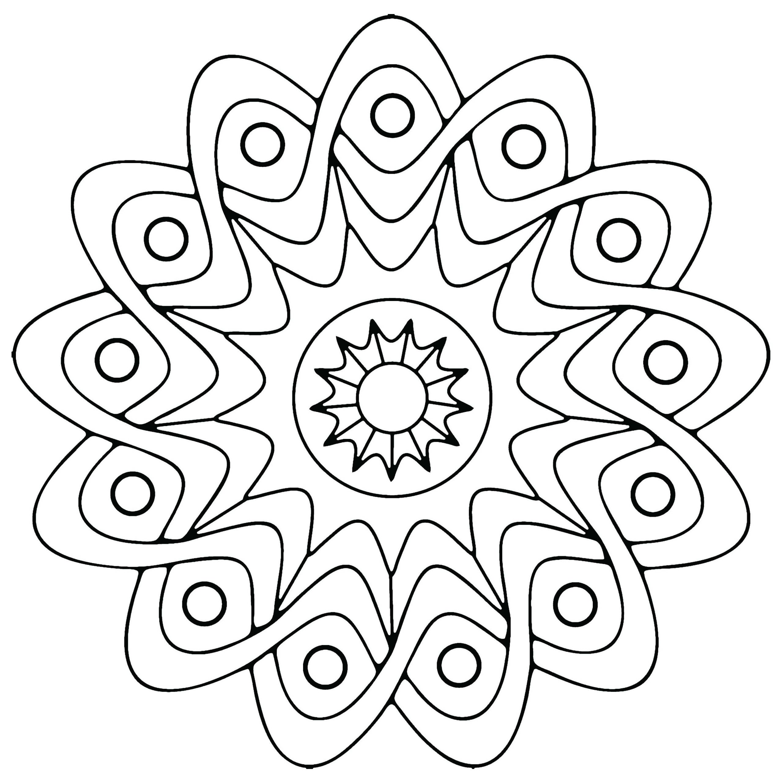 Free Coloring Sheets For Kids
 Free Printable Geometric Coloring Pages For Kids