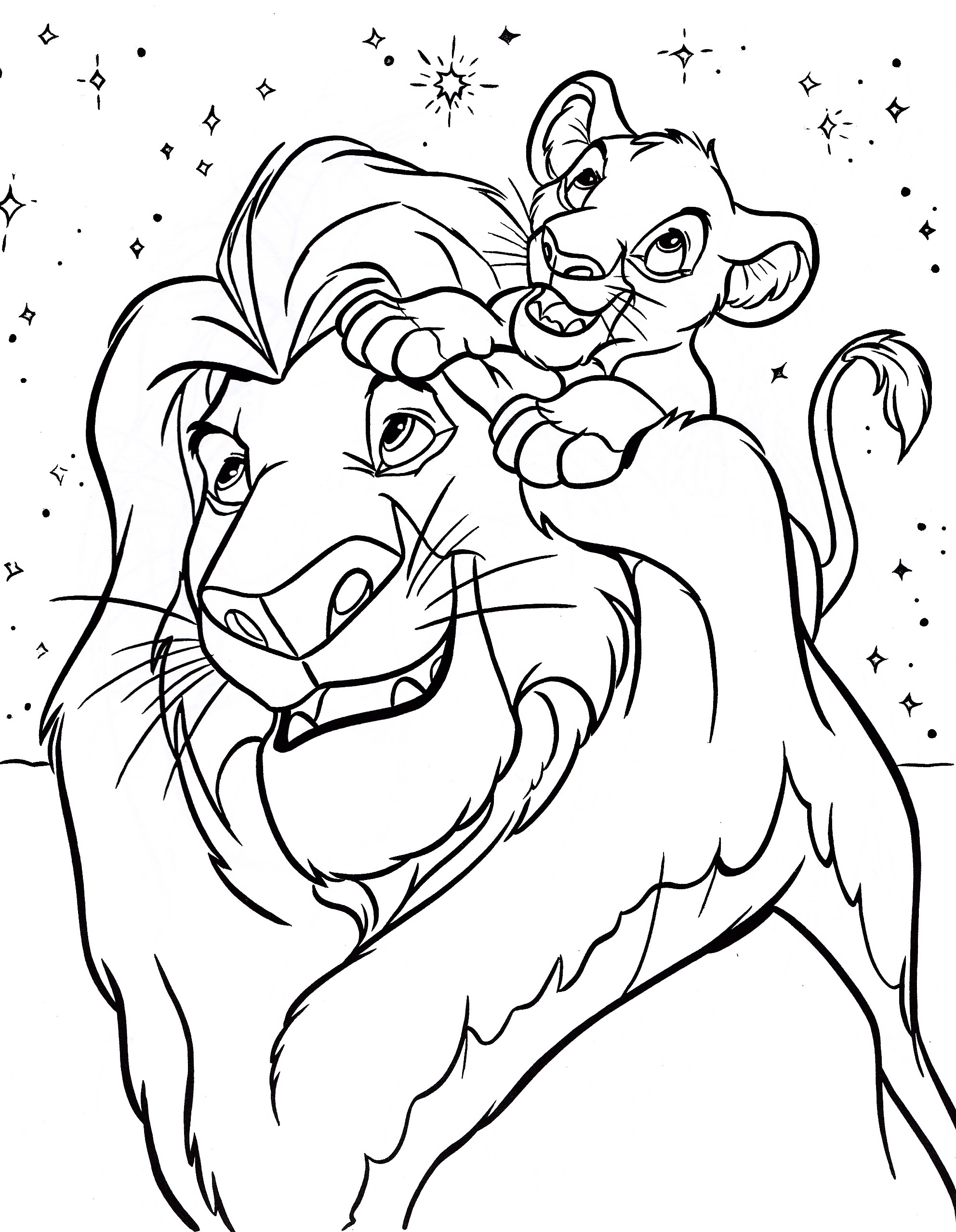 Free Coloring Sheets For Kids
 Free Printable Simba Coloring Pages For Kids