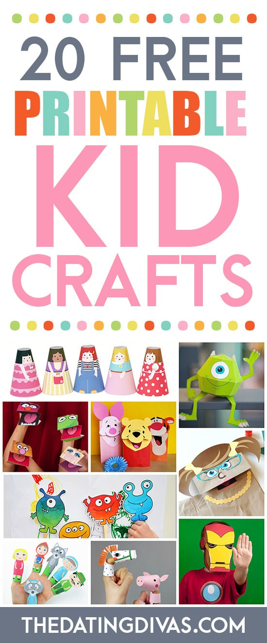 Free Crafts For Preschoolers
 101 Free Printables For Kids The Dating Divas