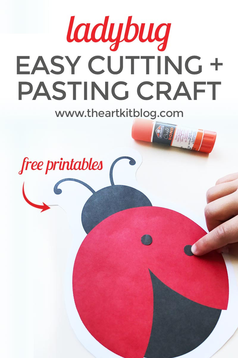 Free Crafts For Preschoolers
 Ladybug Cutting and Pasting Activity for Kids Free