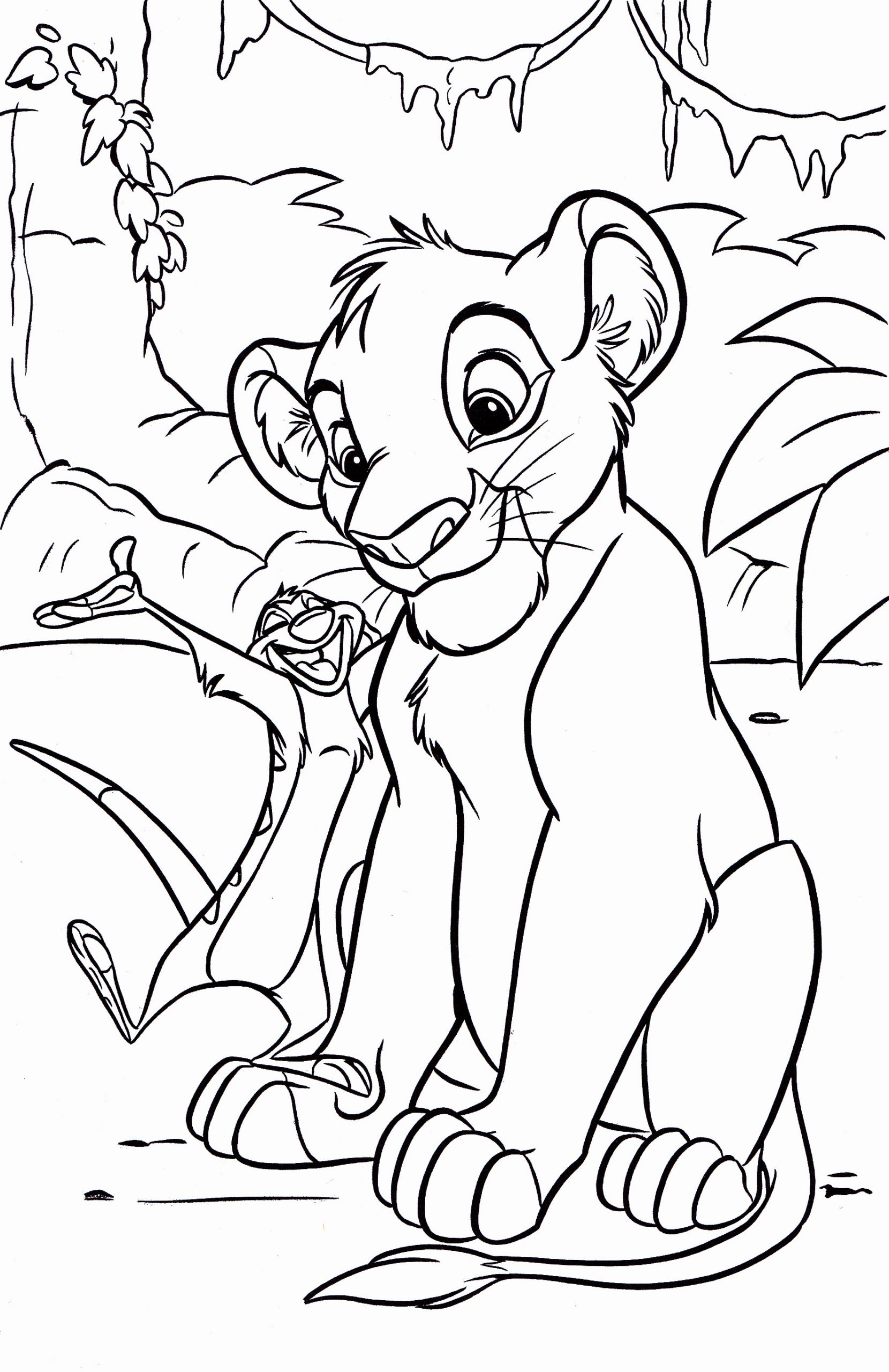 Free Disney Coloring Pages For Kids
 Free Printable Simba Coloring Pages For Kids