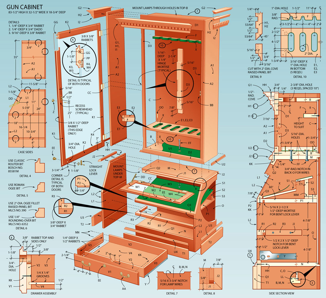 Free DIY Plans
 PDF Plans Free Gun Cabinet Designs Download fine