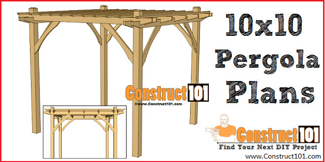 Free DIY Plans
 Simple DIY Pergola Plans Construct101