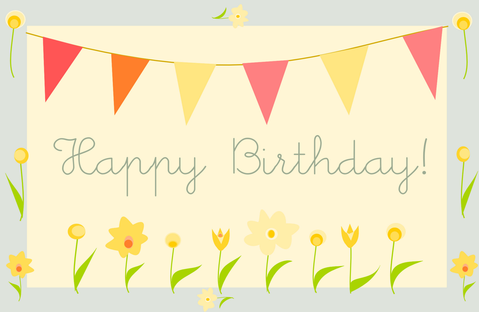 Free E Birthday Cards
 free printable happy birthday greeting card – "Gartenparty
