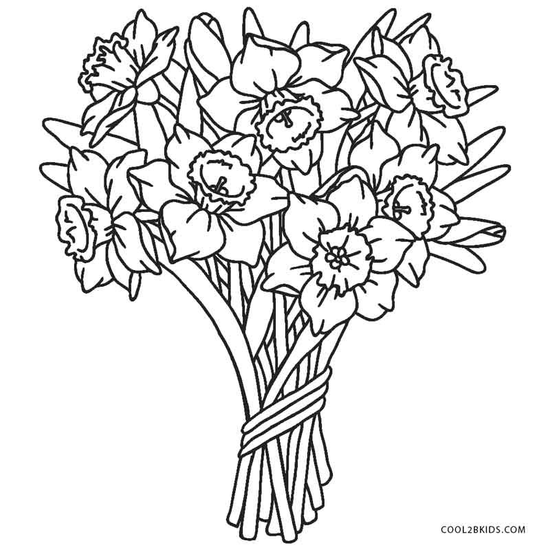 Free Flower Coloring Pages For Kids
 Free Printable Flower Coloring Pages For Kids