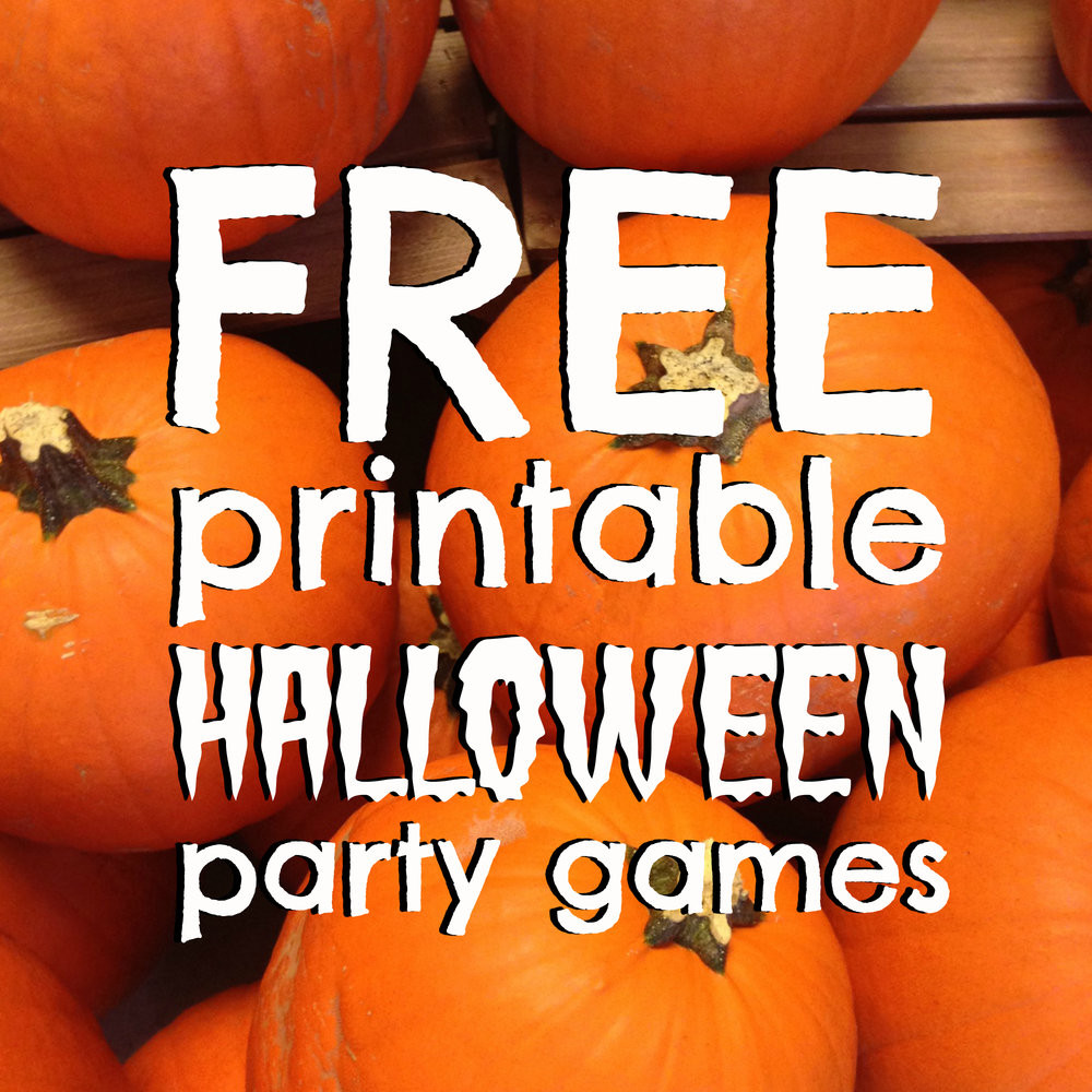 Free Halloween Party Game Ideas
 Four FREE Printable Games for your Halloween Party